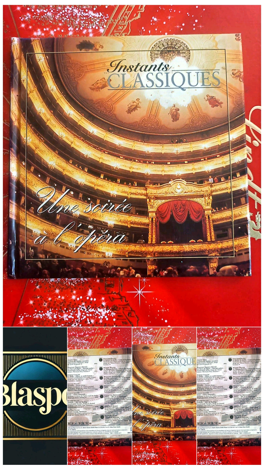 Instants Classiques – Une soirée à l’opéra – Opéra – Livre + CD Audio inclus – Airs célèbres cd livre