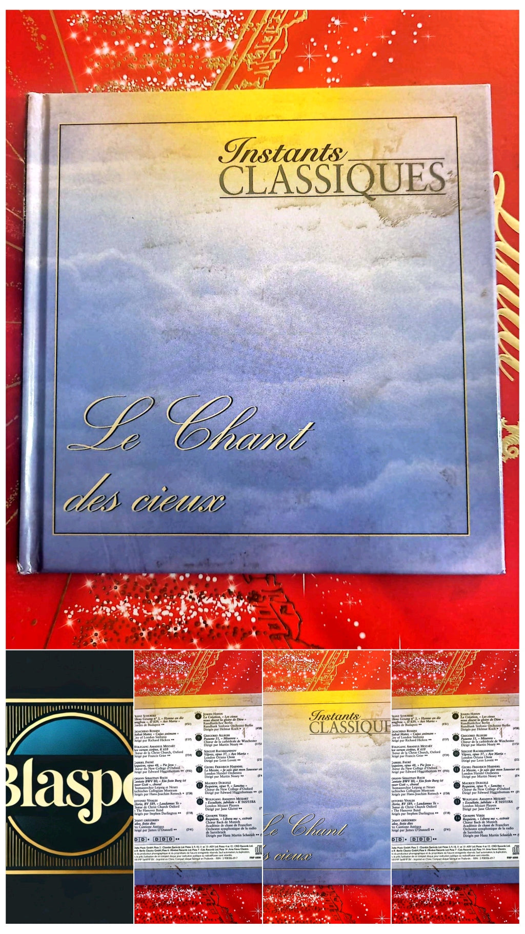 Instants Classiques – Le Chant des cieux – Livre + CD Audio inclus – Musique classique sacrée cd livre