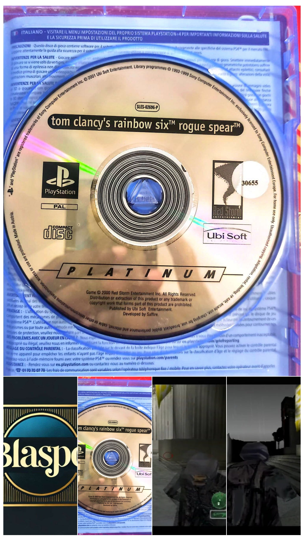 Tom Clancy’s Rainbow Six Rogue Spear – PlayStation – CD seul sans boîtier – Action tactique jeu playstation