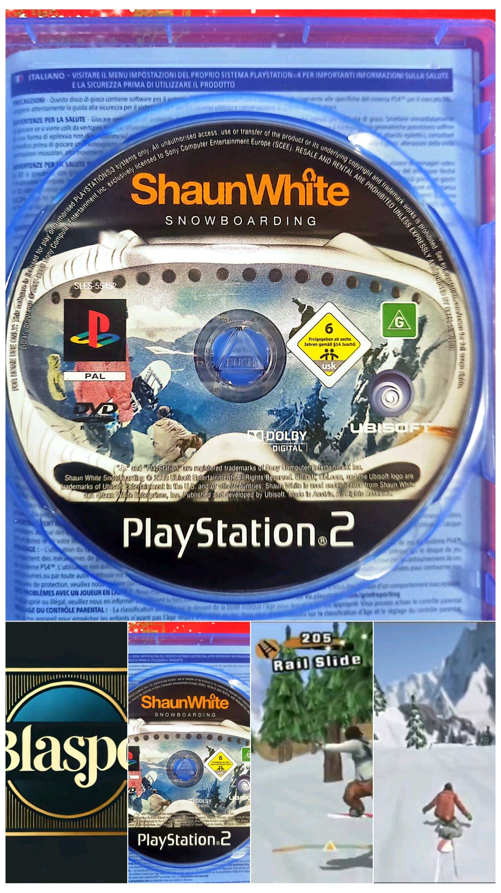 Shaun White Snowboarding – PS2 – CD seul sans boîtier – Snowboard jeu ps2