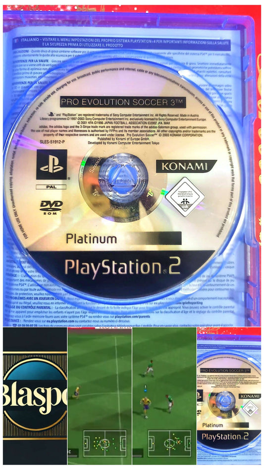 Pro Evolution Soccer 3 – PS2 – CD seul sans boîtier – Jeu de football jeu ps2