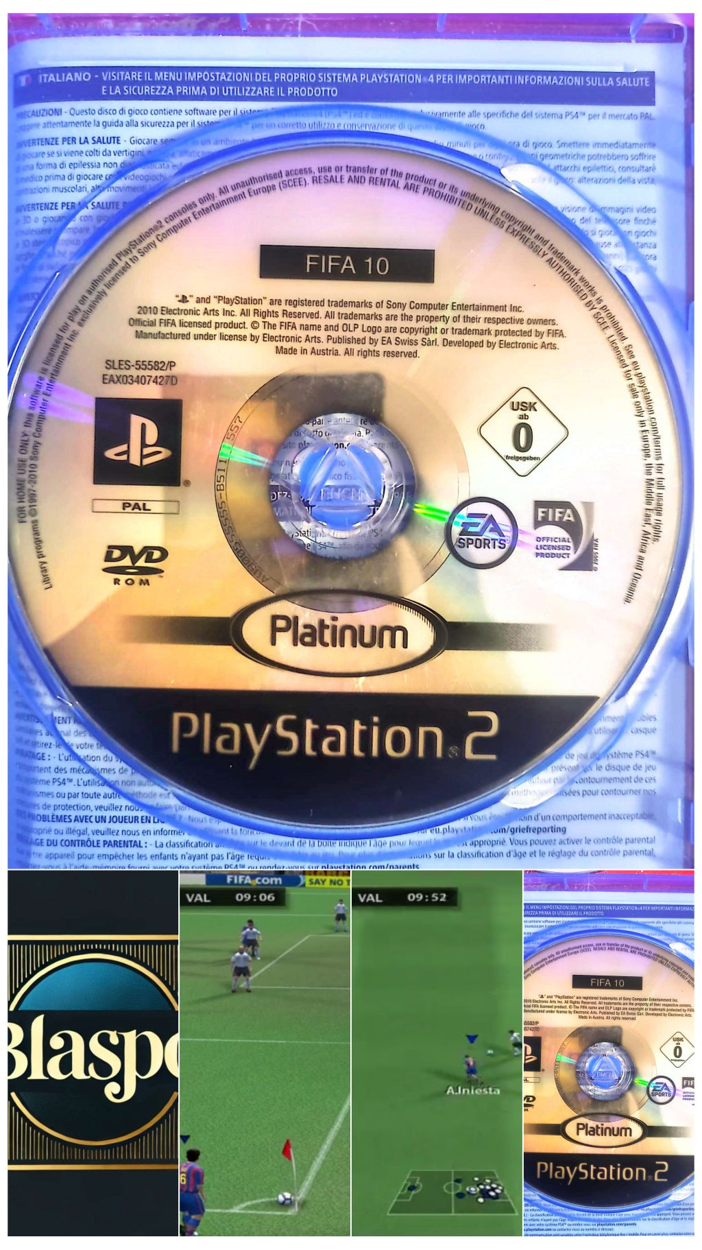 FIFA 10 – PS2 – CD seul sans boîtier – Jeu de football jeu ps2