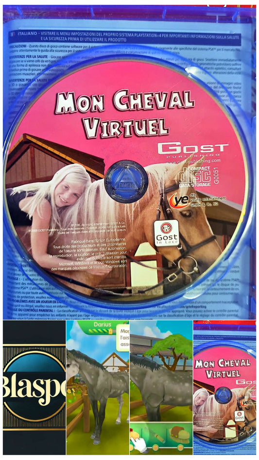 Mon Cheval Virtuel – PC – CD seul sans boîtier – Simulation équestre jeu pc