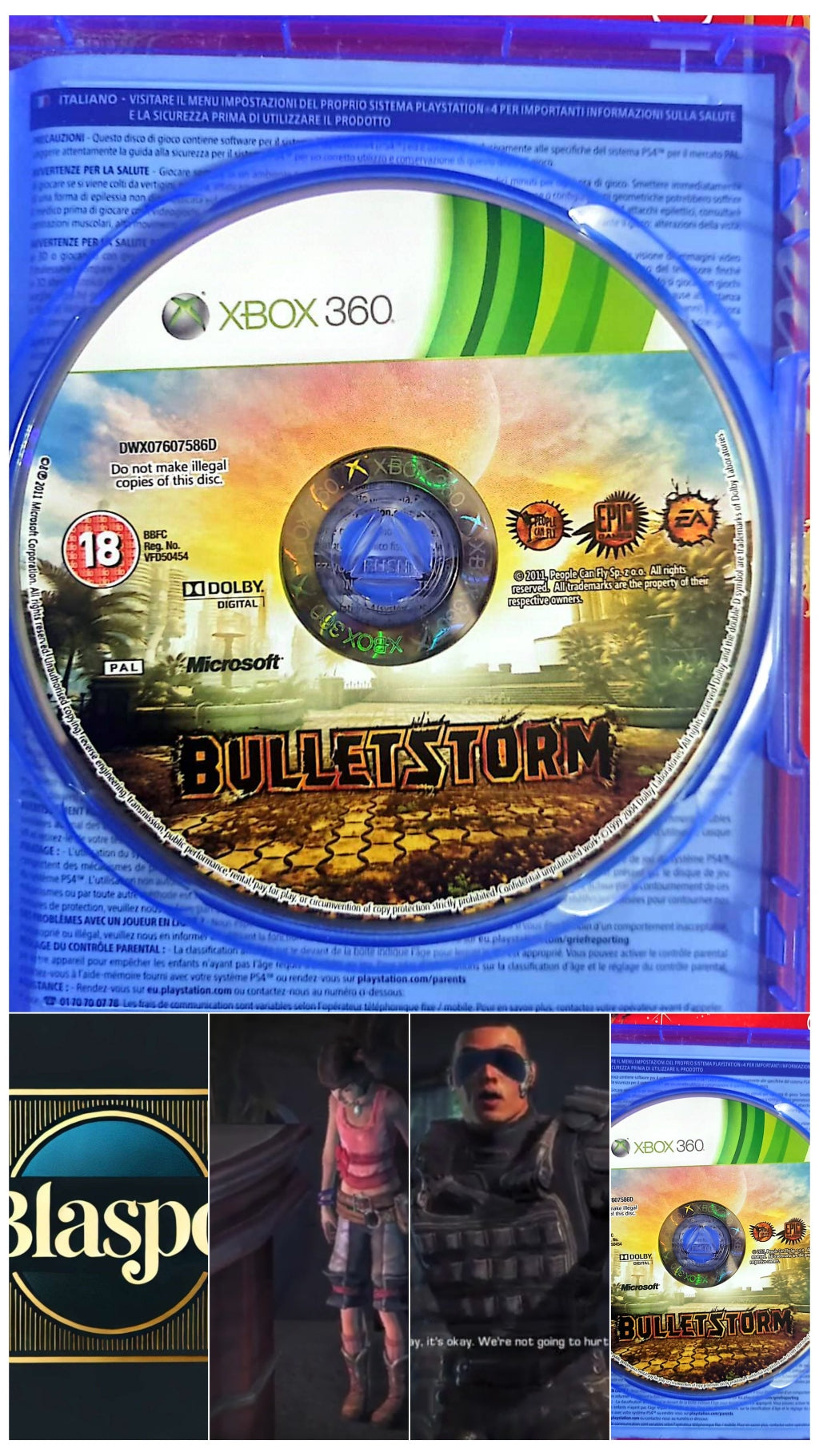 Bulletstorm – Xbox 360 – CD seul sans boîtier – FPS jeu xbox 360