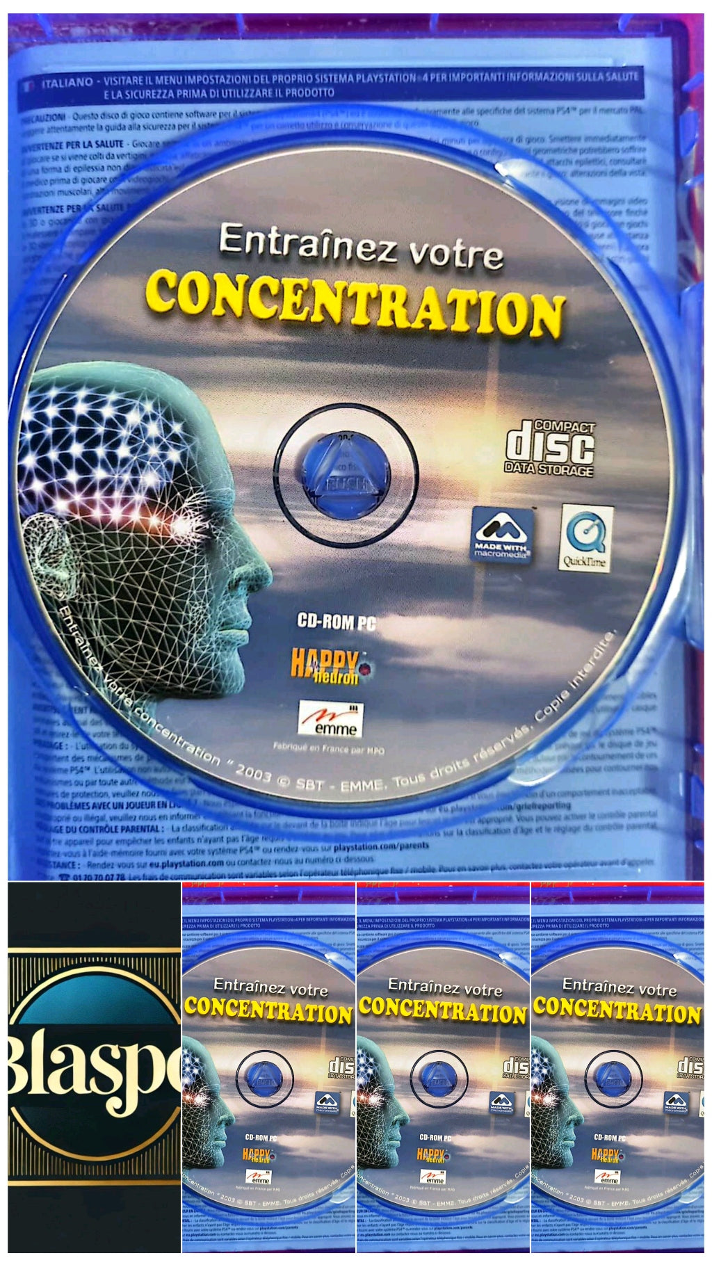 Entraînez votre concentration – PC – CD seul sans boîtier – Logiciel éducatif jeu pc