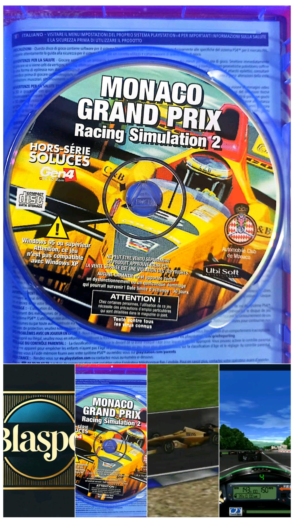 Monaco Grand Prix Racing Simulation 2 – PC – CD seul sans boîtier – Simulation F1 jeu pc