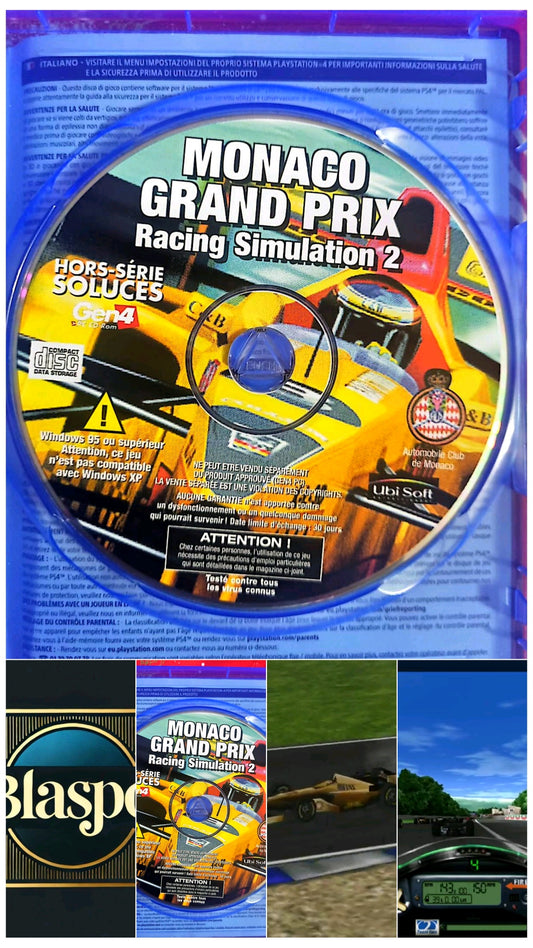 Monaco Grand Prix Racing Simulation 2 – PC – CD seul sans boîtier – Simulation F1 jeu pc