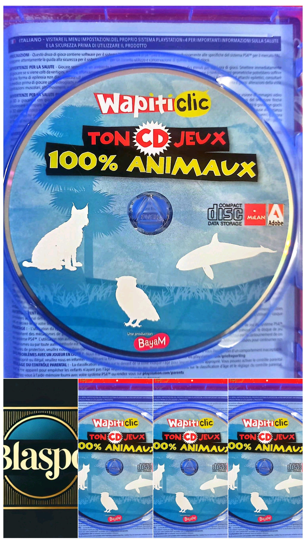 Wapiti Clic – Ton CD Jeux 100% Animaux – PC – CD seul sans boîtier jeu pc