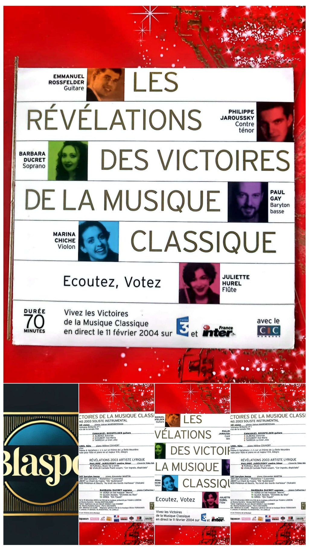 Les Révélations des Victoires de la Musique Classique CD 2003 cd audio