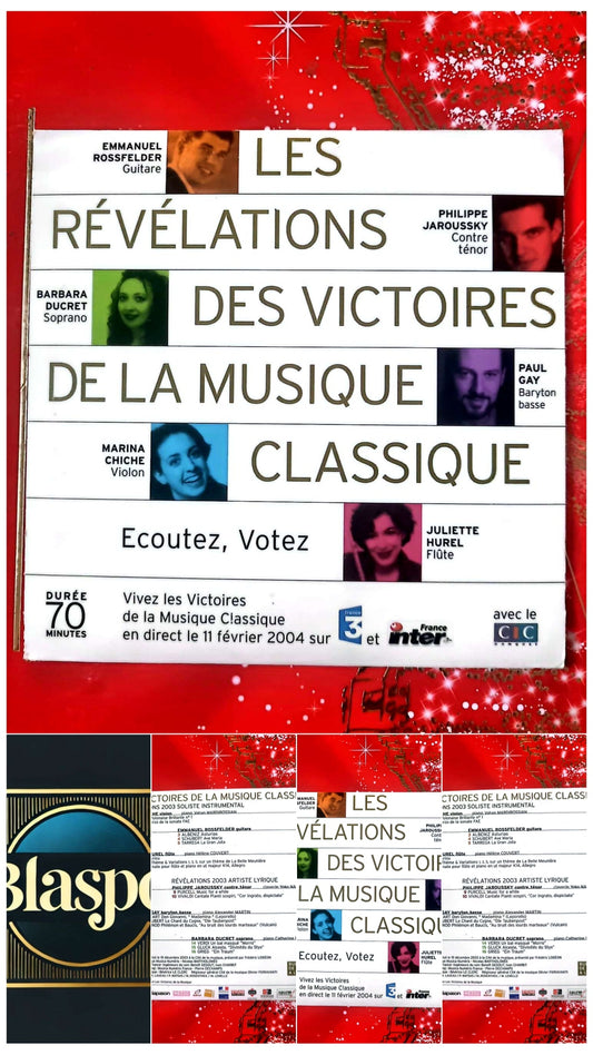 Les Révélations des Victoires de la Musique Classique CD 2003 cd audio