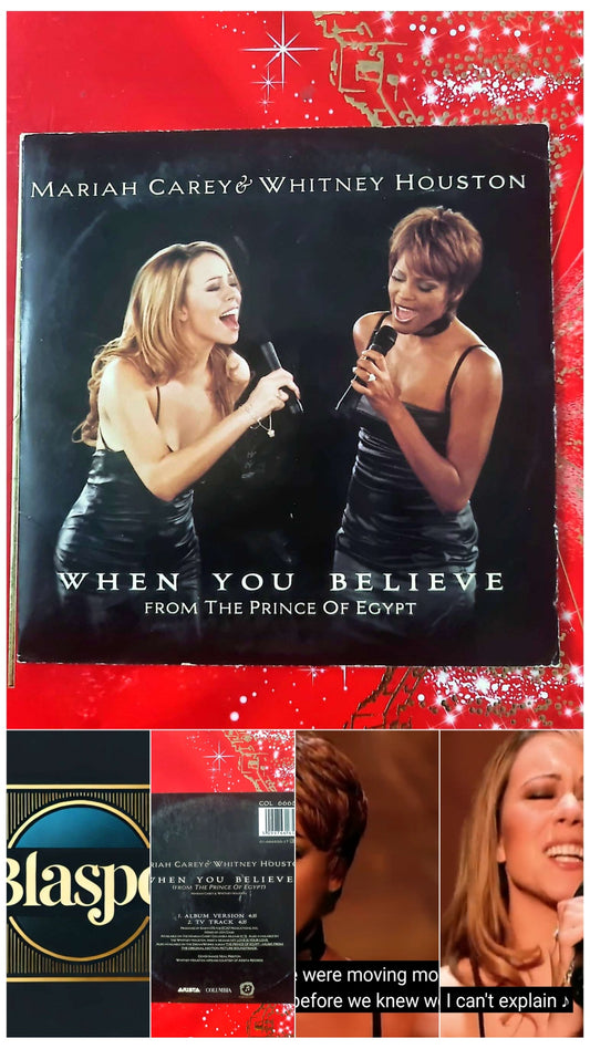 Mariah Carey & Whitney Houston – When You Believe CD Single Pop Soul cd single