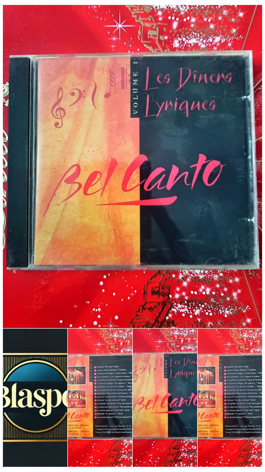Bel Canto – Les Dîners Lyriques Vol. 1 CD Musique Lyrique Complet cd audio