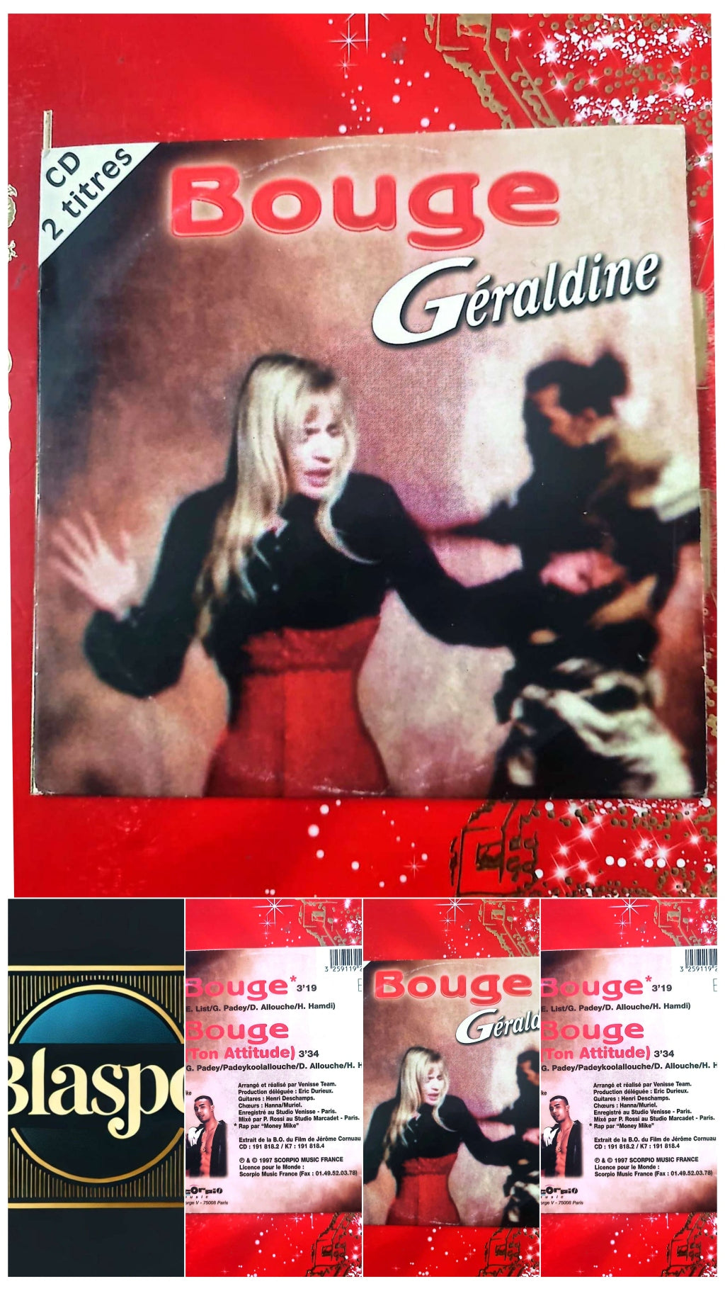 Géraldine – Bouge CD Single Variété Pop Française Complet cd single