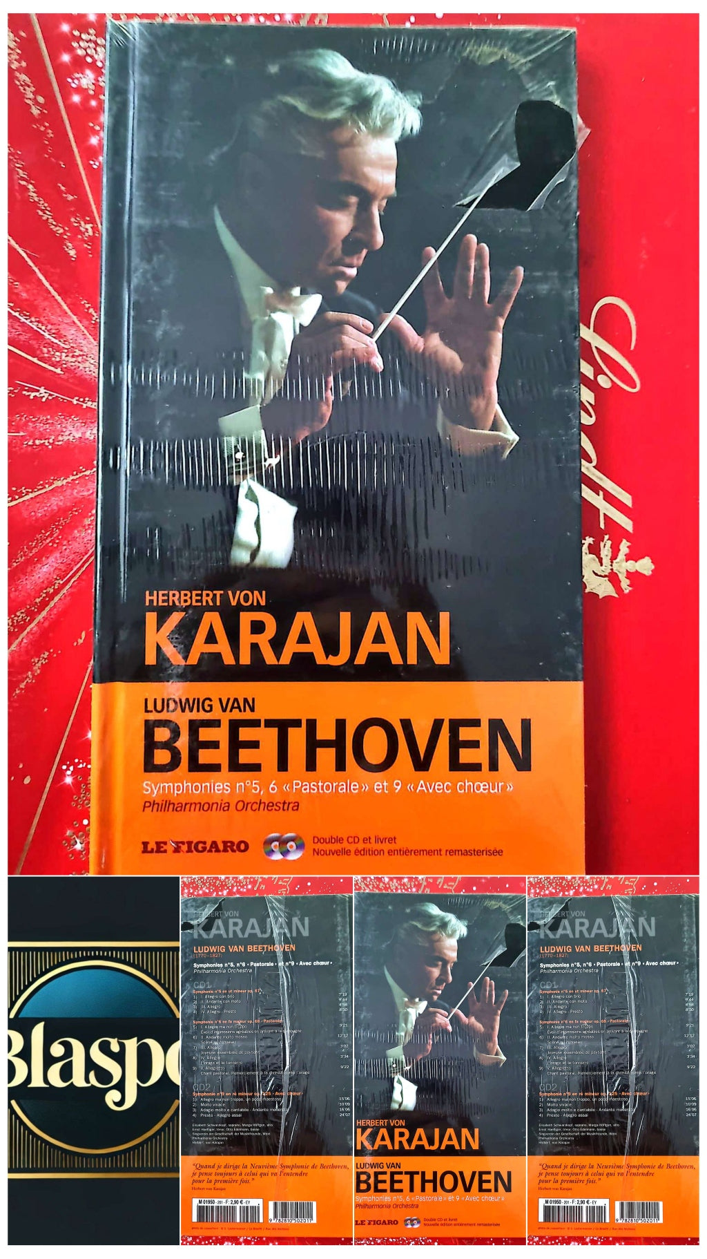 Herbert von Karajan – Beethoven Symphonies n°5, 6 & 9 – Double CD Classique cd audio