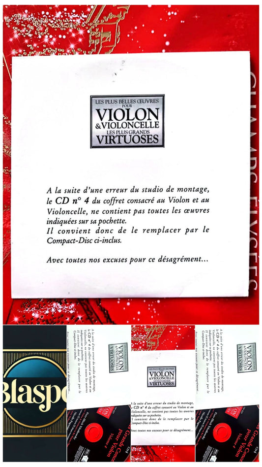 Les Plus Belles Œuvres pour Violon & Violoncelle – CD Classique – Volume 4 cd audio