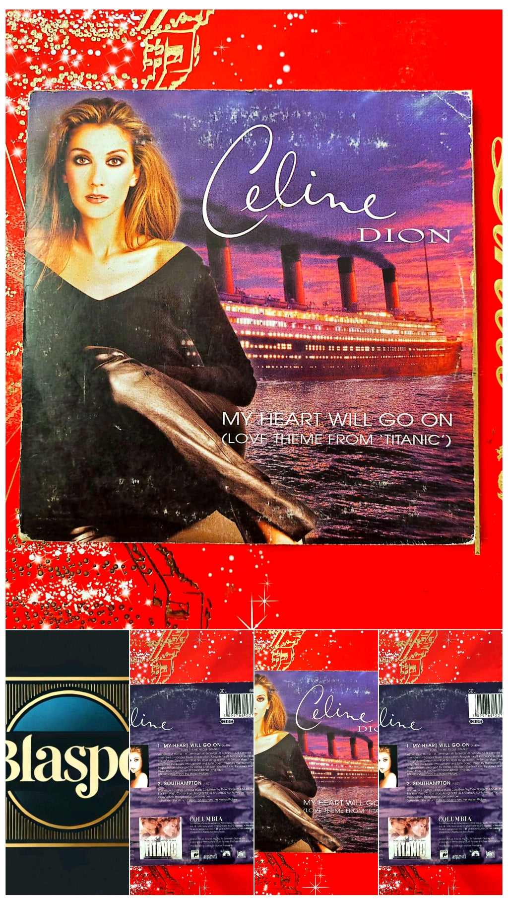 Céline Dion – My Heart Will Go On – Love Theme from Titanic – CD Single cd single
