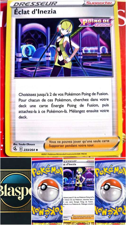 Carte Dresseur Pokémon Éclat d’Inezia 233/264 – Épée et Bouclier – Carte Officielle Française carte pokemon