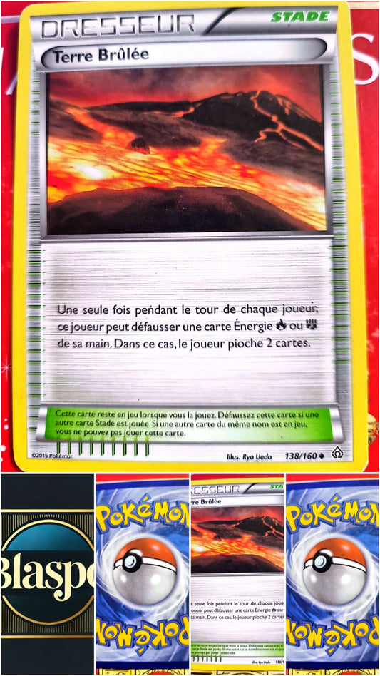Carte Stade Pokémon Terre Brûlée 138/160 – XY – Carte Officielle Française carte pokemon