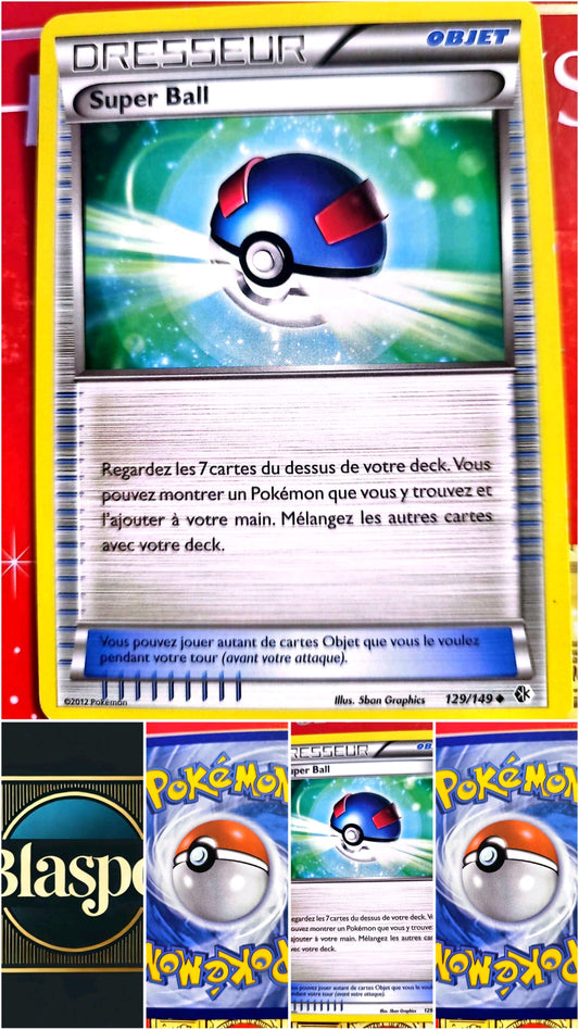 Carte Dresseur Pokémon Super Ball 129/149 – XY – Carte Officielle Française carte pokemon