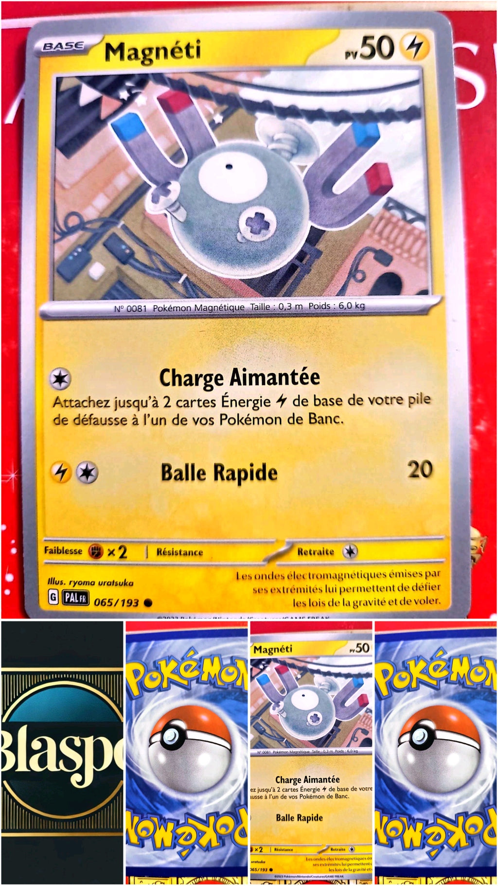 Carte Pokémon Magnéti 065/193 – Écarlate et Violet – Carte Officielle Française carte pokemon
