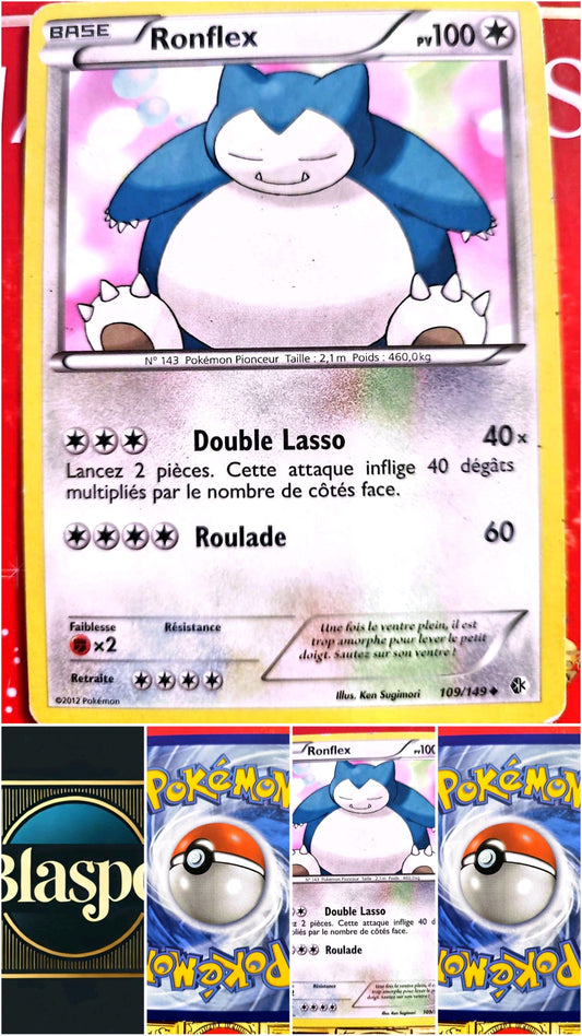 Carte Pokémon Ronflex 109/149 – Noir & Blanc – Carte Officielle Française carte pokemon