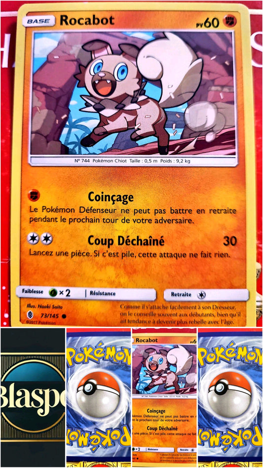 Carte Pokémon Rocabot 73/145 – Soleil et Lune – Carte Officielle Française carte pokemon