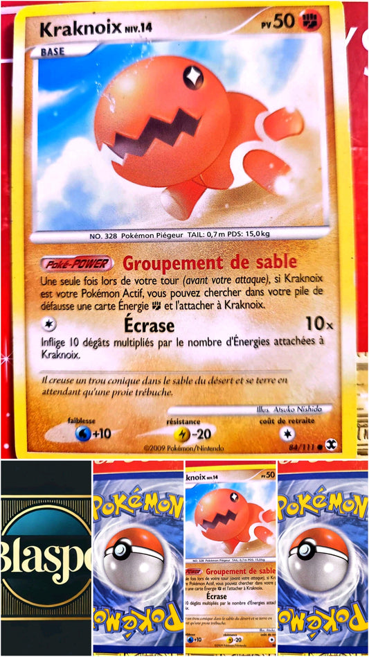 Carte Pokémon Kraknoix 84/111 – Platine – Carte Officielle carte pokemon