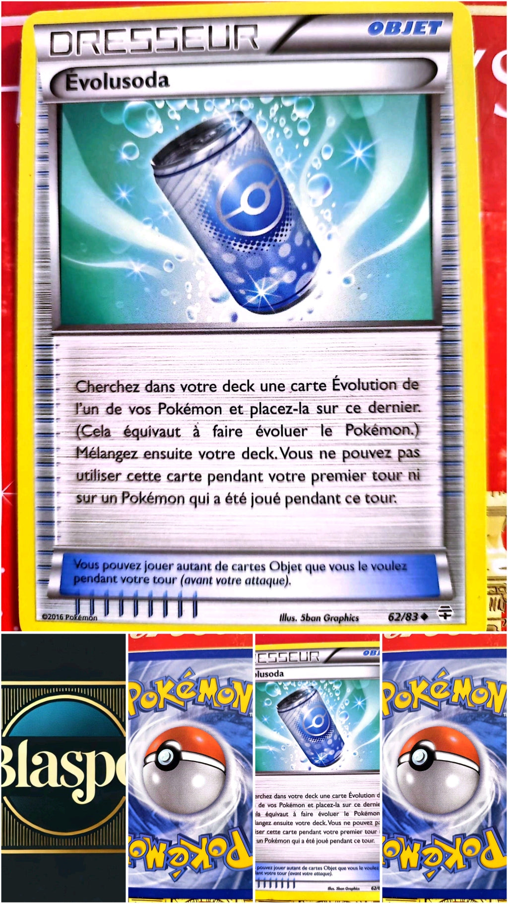 Carte Dresseur Pokémon Évolusoda 62/83 – Générations – Carte Officielle carte pokemon