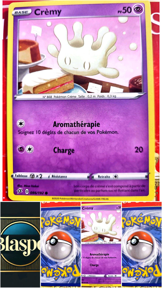 Carte Pokémon Crèmy 086/192 – Épée et Bouclier – Carte Officielle carte pokemon