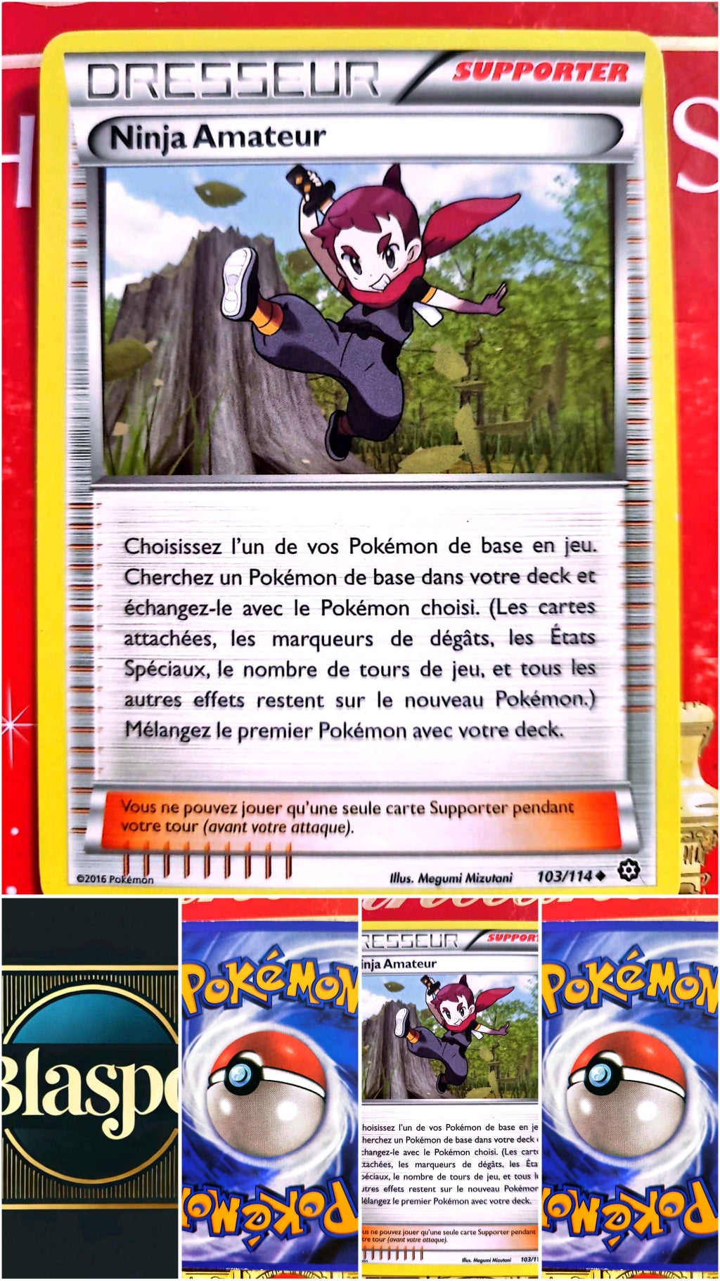 Carte Dresseur Pokémon Ninja Amateur 103/114 – XY Offensive Vapeur carte pokemon