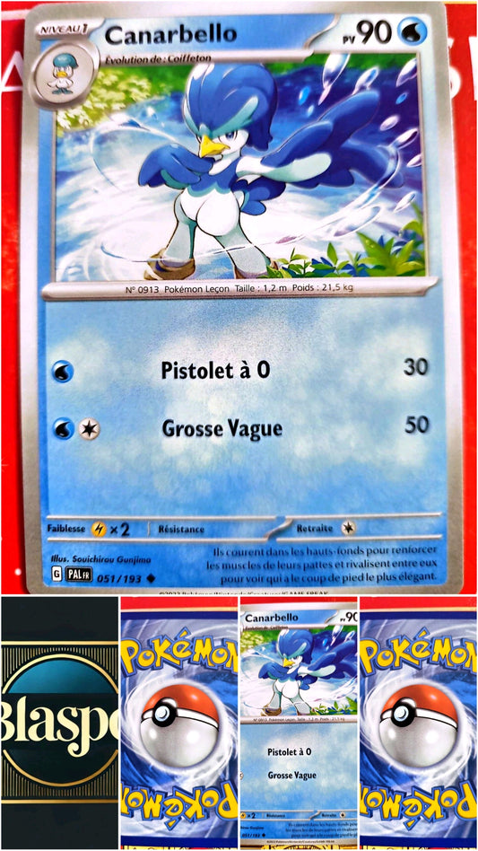 Carte Pokémon Canarbello 051/193 – Écarlate et Violet – Carte Officielle carte pokemon