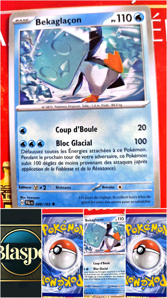 Carte Pokémon Bekaglaçon 048/193 – Écarlate et Violet – Carte Officielle carte pokemon