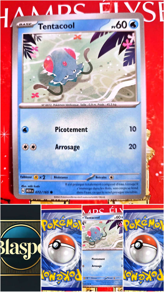 Carte Pokémon Tentacool 072/165 – Épée et Bouclier 151 – Carte Officielle carte pokemon