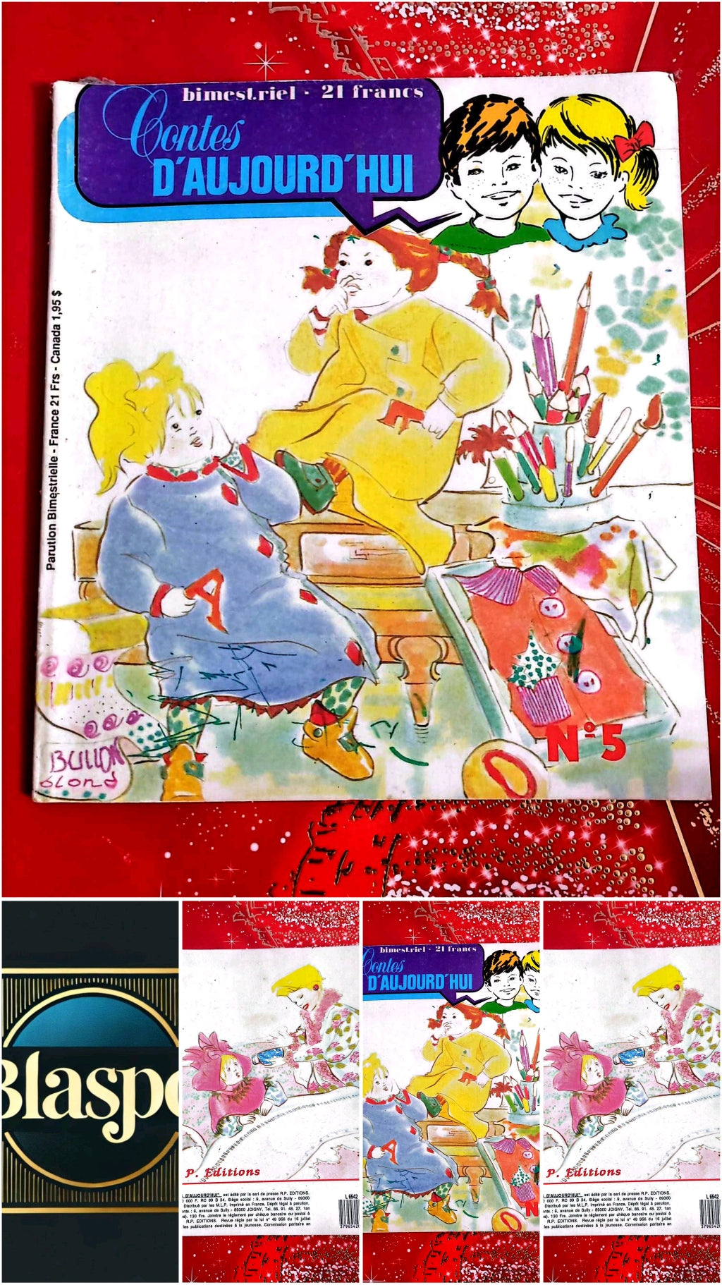 Contes d’Aujourd’hui N°5 – Revue Jeunesse Illustrée – R.P. Éditions livre jeunesse