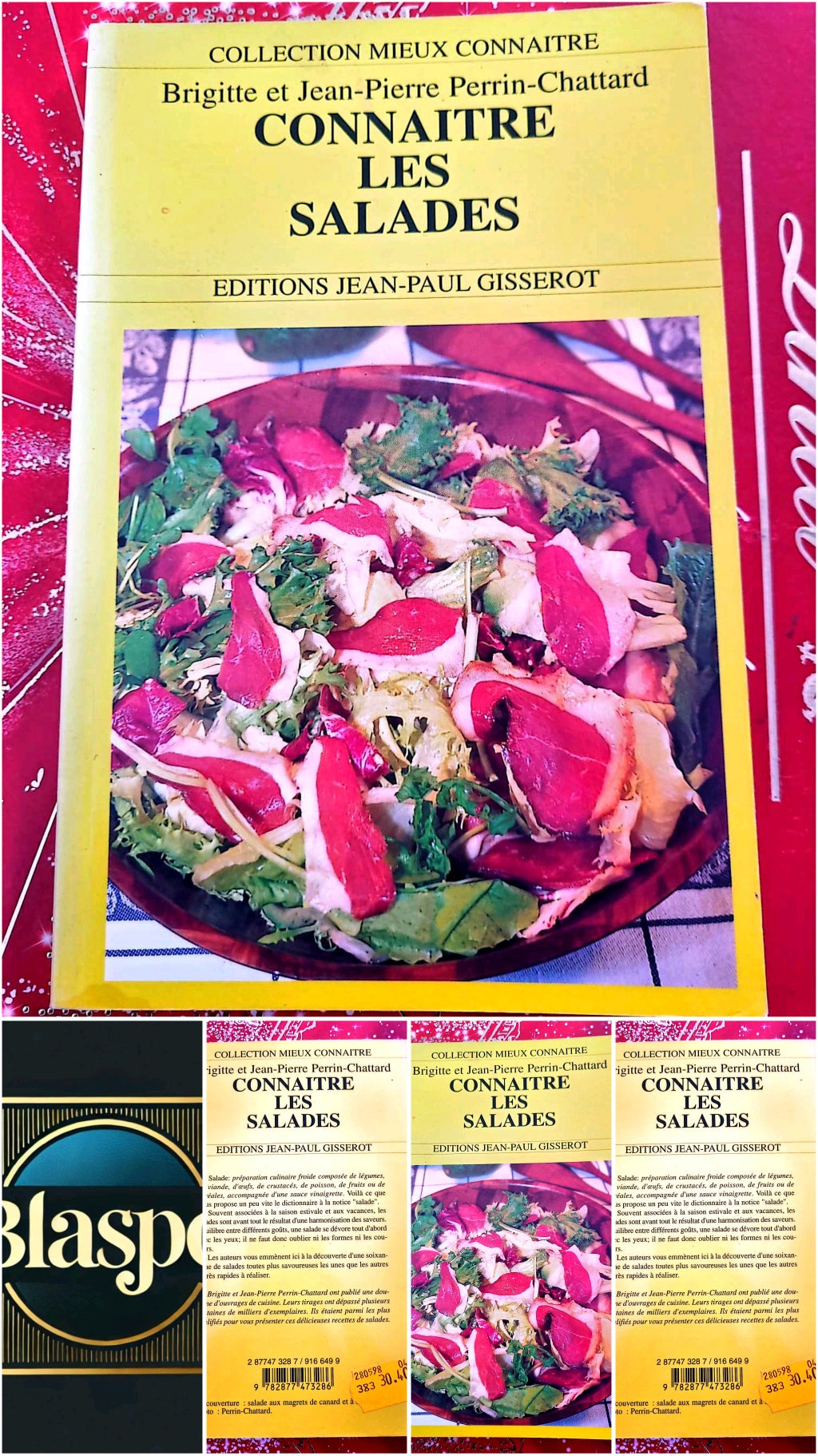 Connaître les Salades – Brigitte et Jean-Pierre Perrin-Chattard – Livre de cuisine – Éditions Jean-Paul Gisserot livre de cuisine