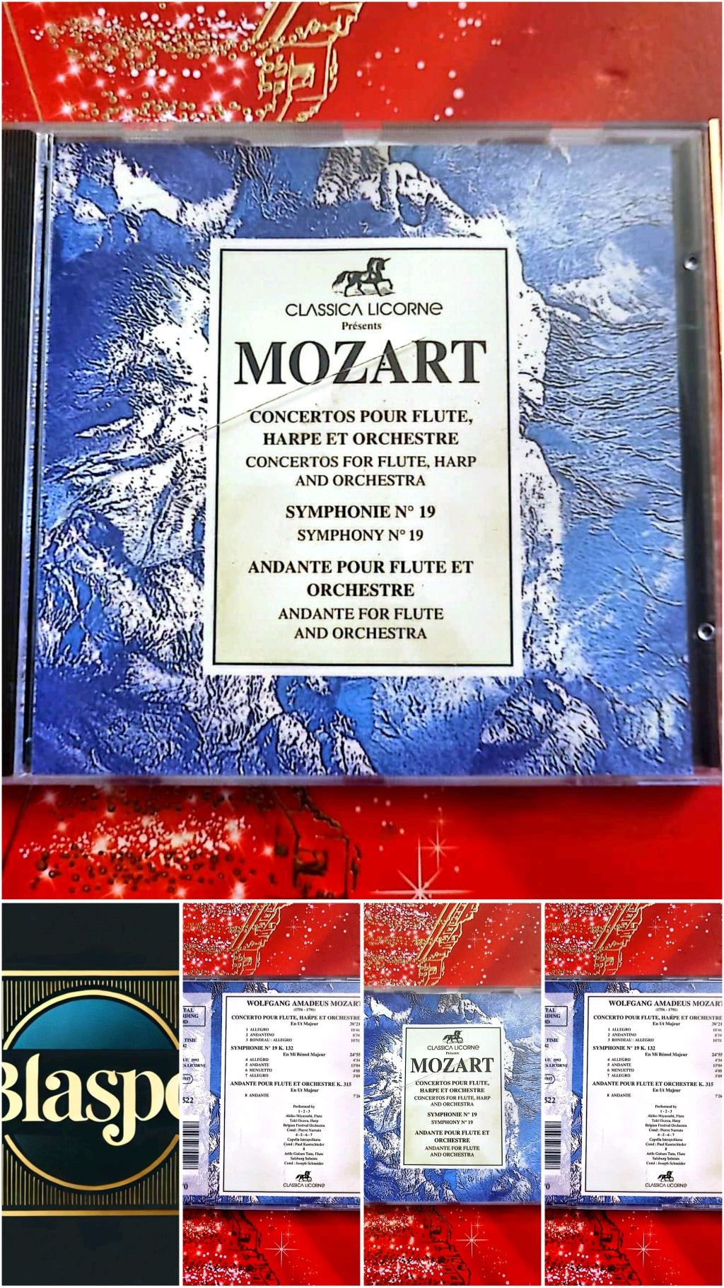 Mozart – Concertos pour Flûte, Harpe et Orchestre – Symphonie n°19 – CD Classique cd audio