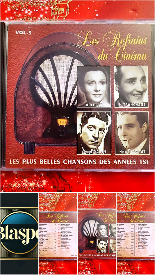 Les Refrains du Cinéma Vol. 5 – Chansons des Années TSF – CD Compilation cd audio