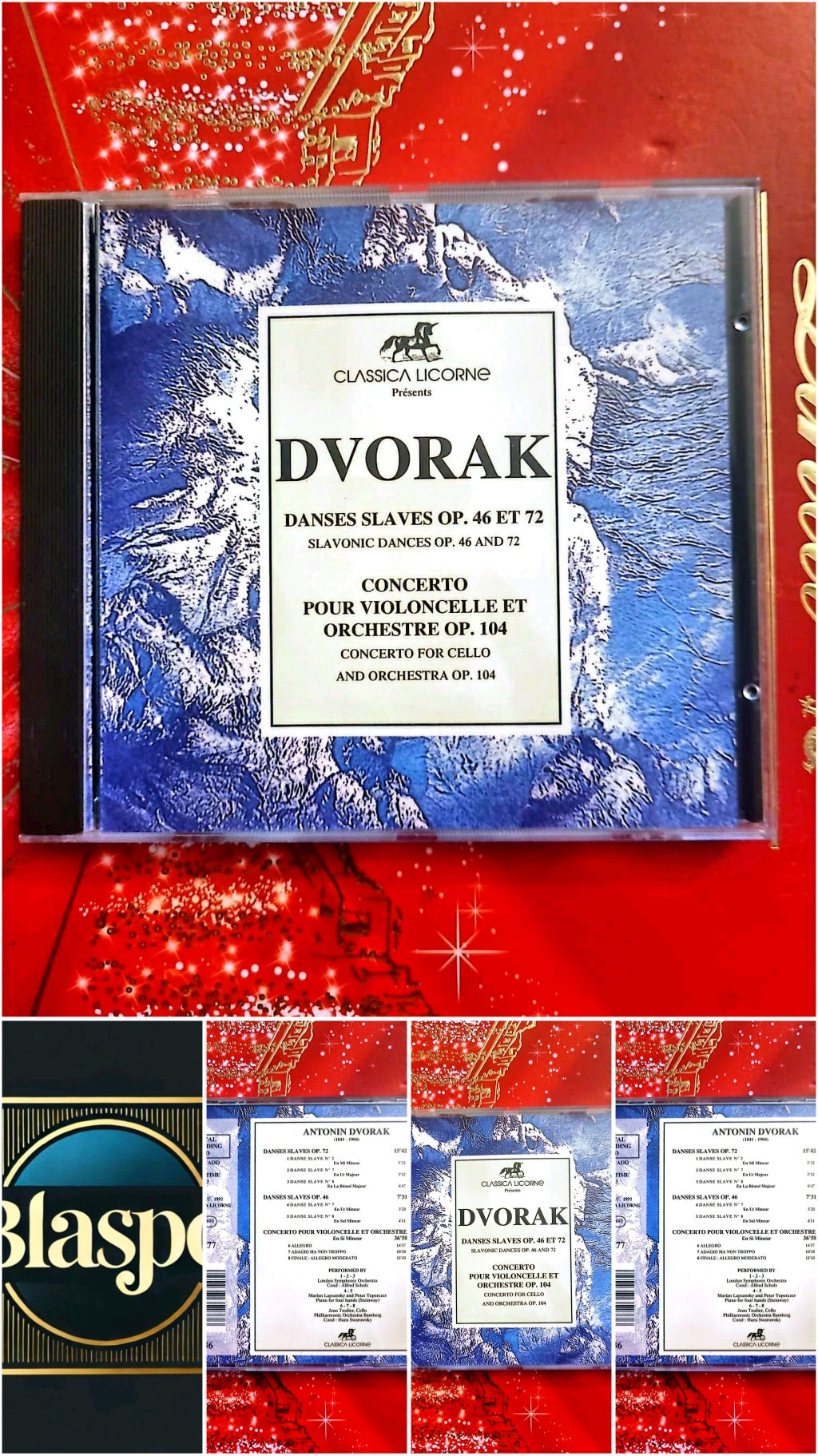 Dvořák – Danses Slaves Op. 46 & 72 – Concerto Violoncelle Op.104 – CD Classique cd audio