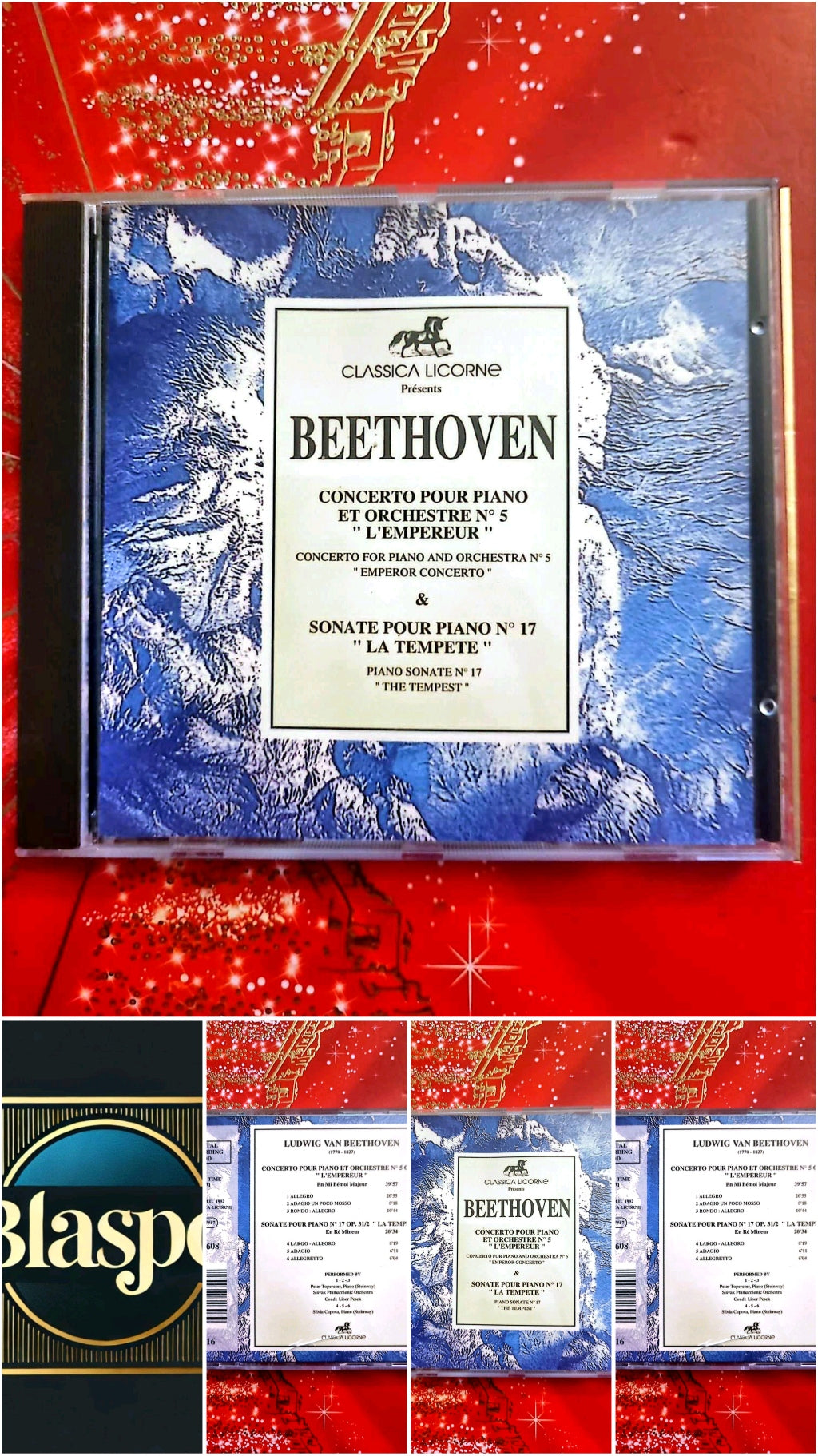 Beethoven – Concerto pour Piano n°5 “L’Empereur” & Sonate n°17 – CD Classique cd audio