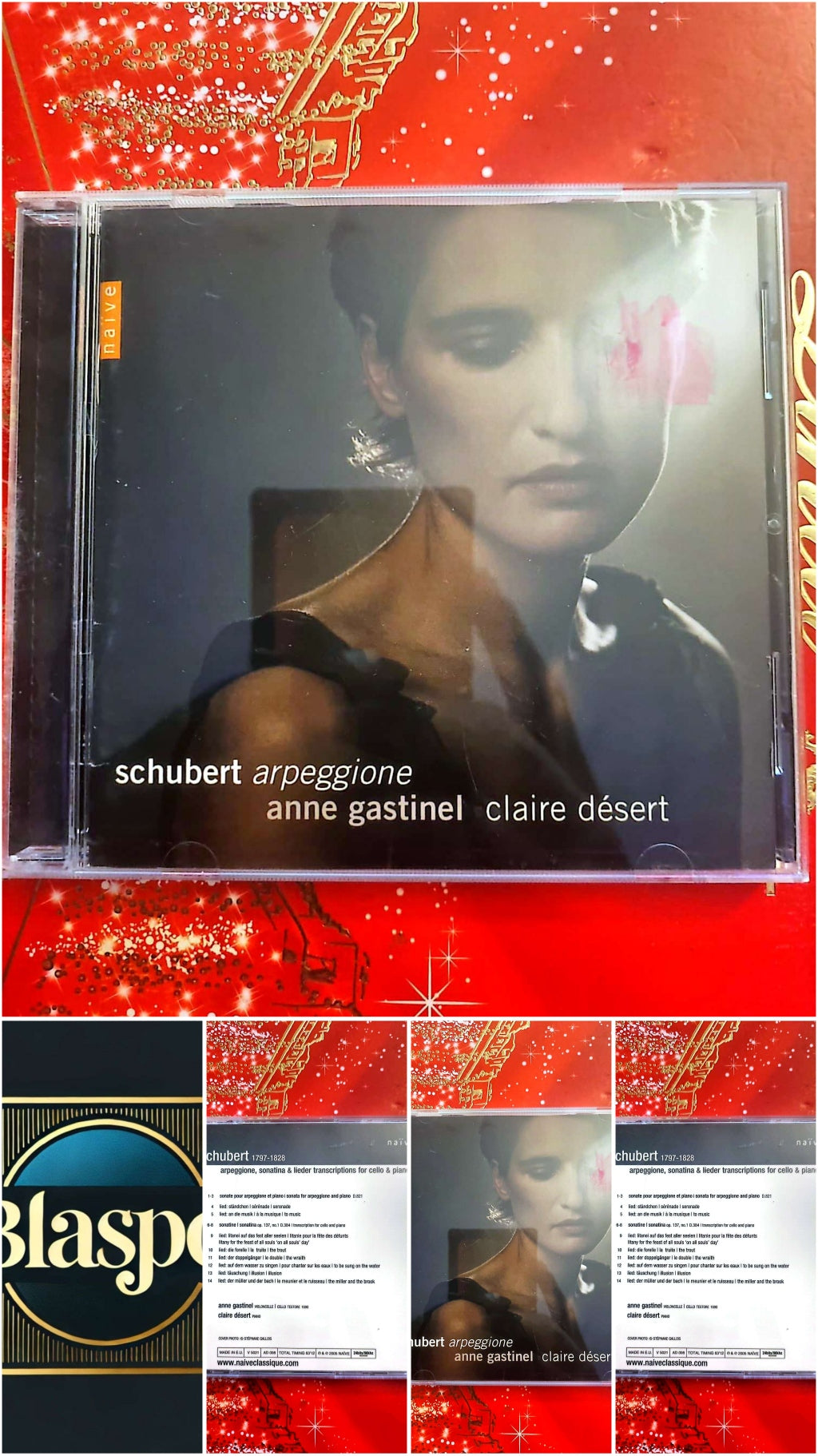 Schubert – Arpeggione – Sonatina & Lieder – Anne Gastinel – Claire Désert – CD Classique cd audio