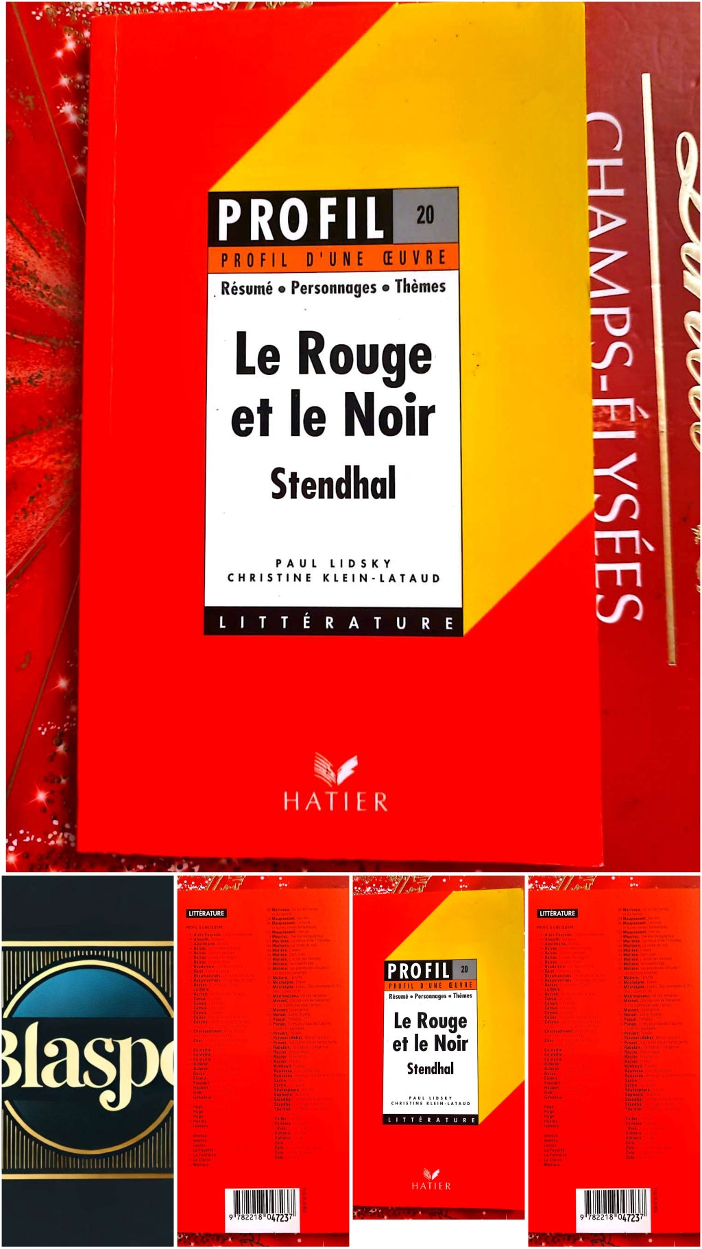 Le Rouge et le Noir – Stendhal – Profil d’une œuvre – Hatier – Analyse littéraire livre