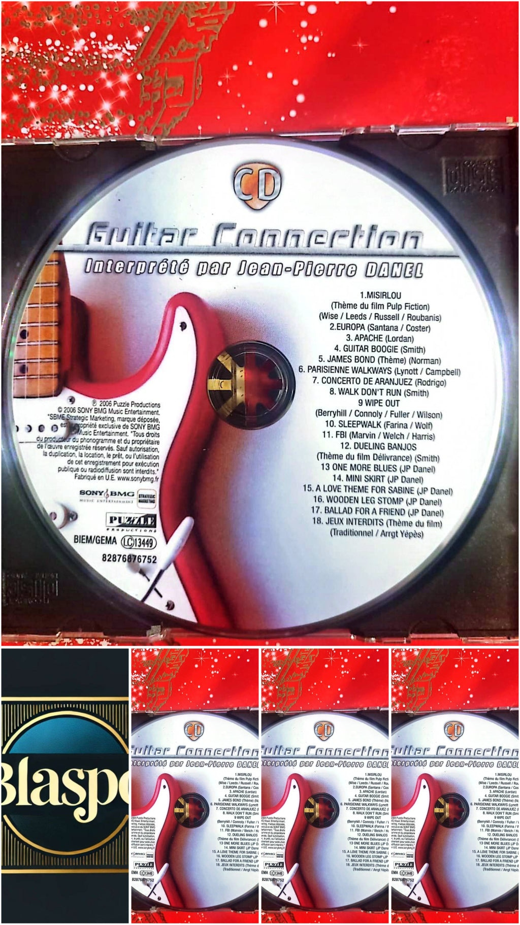 Jean-Pierre Danel – Guitar Connection – Album CD Instrumental cd seul cd audio