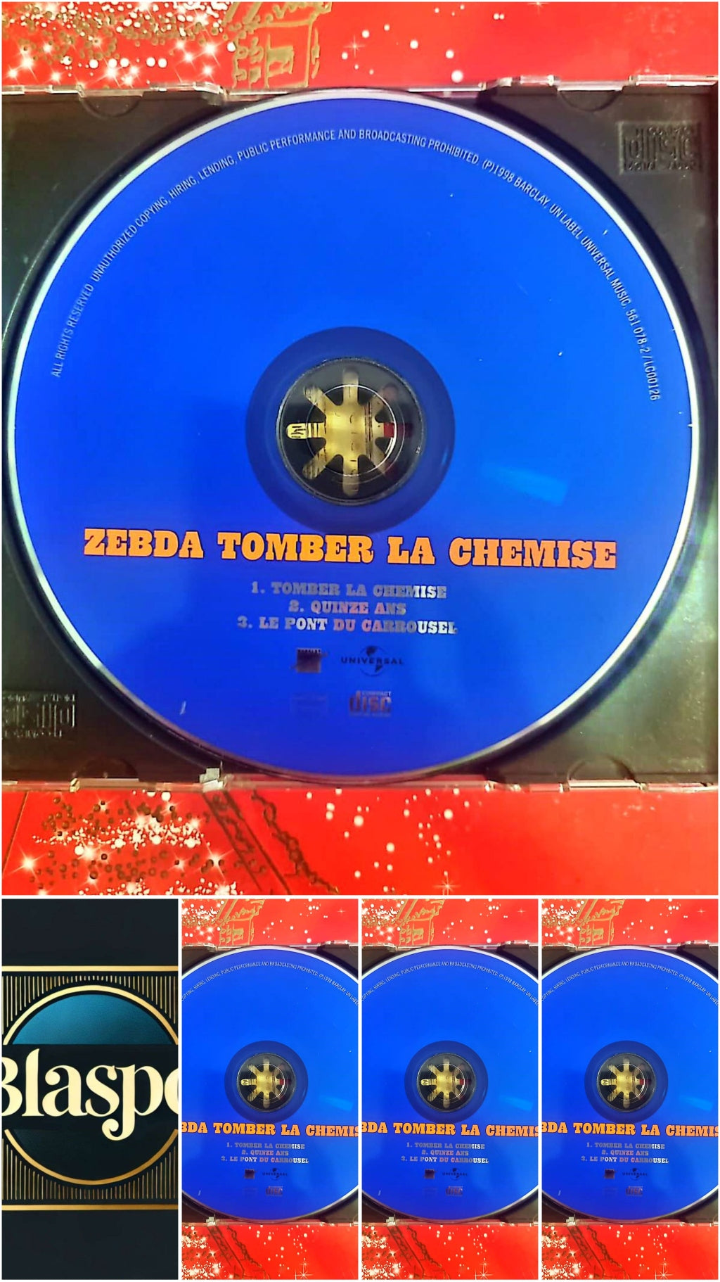 Cd seul Zebda – Tomber la Chemise – CD Single cd single