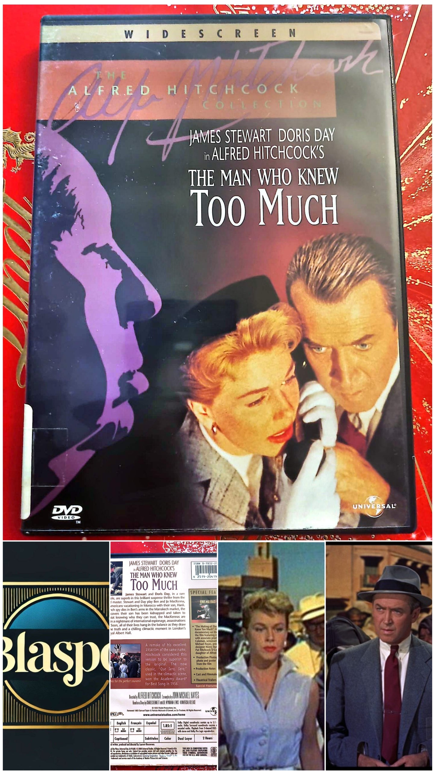 The Man Who Knew Too Much – DVD – Alfred Hitchcock – James Stewart – Doris Day – Widescreen