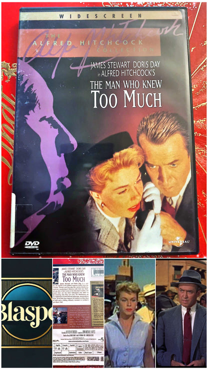 The Man Who Knew Too Much – DVD – Alfred Hitchcock – James Stewart – Doris Day – Widescreen