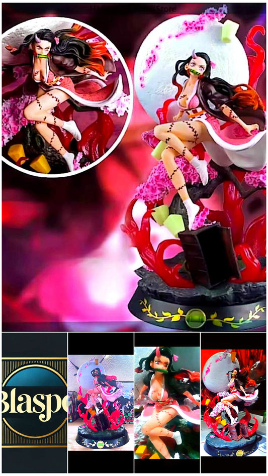 Figurine Nezuko Kamado 30–31 cm – Demon Slayer Kimetsu no Yaiba – Grande statue manga anime décorative