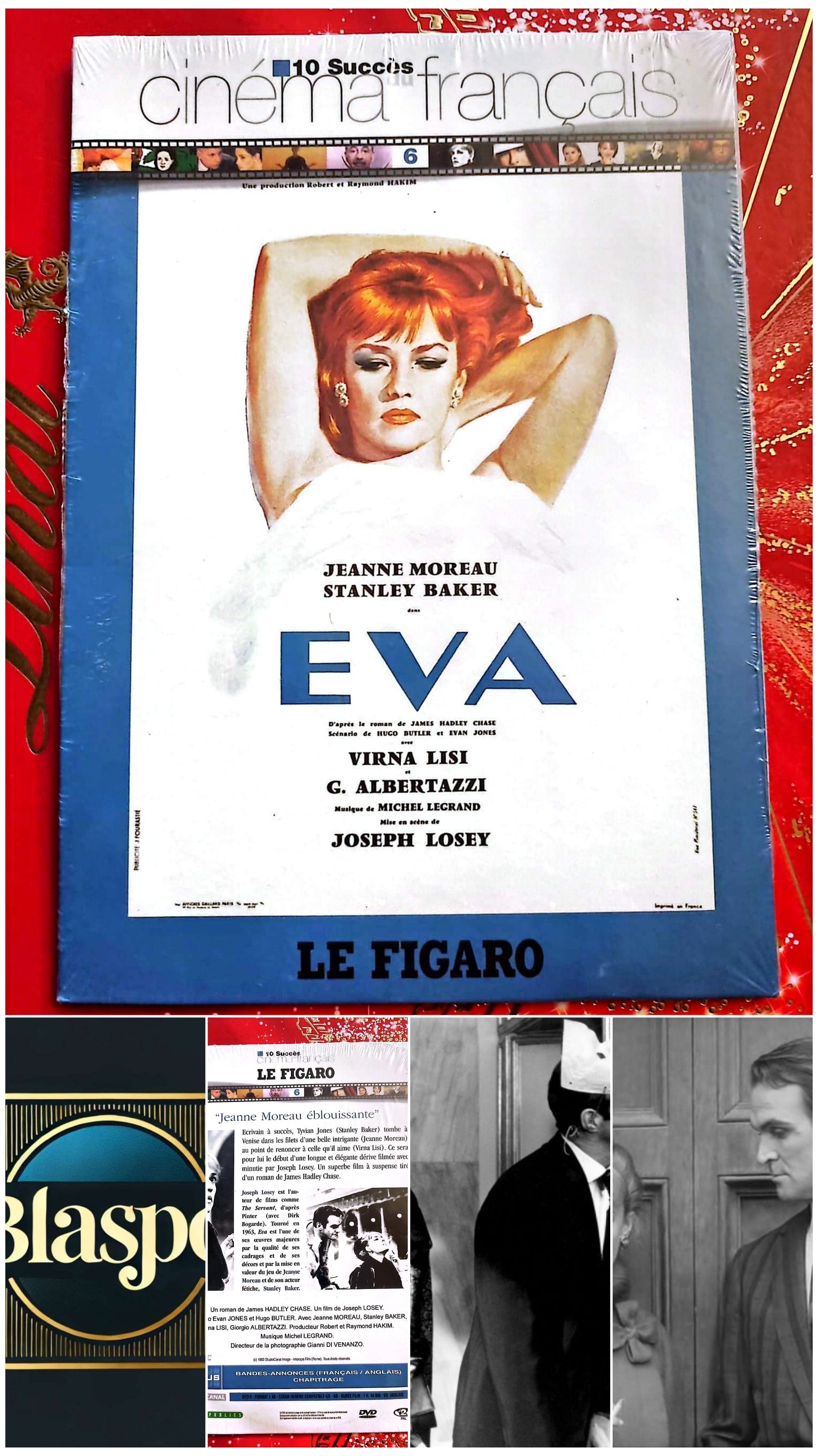 Eva – DVD – Jeanne Moreau – Stanley Baker – Film de Joseph Losey – Édition Le Figaro