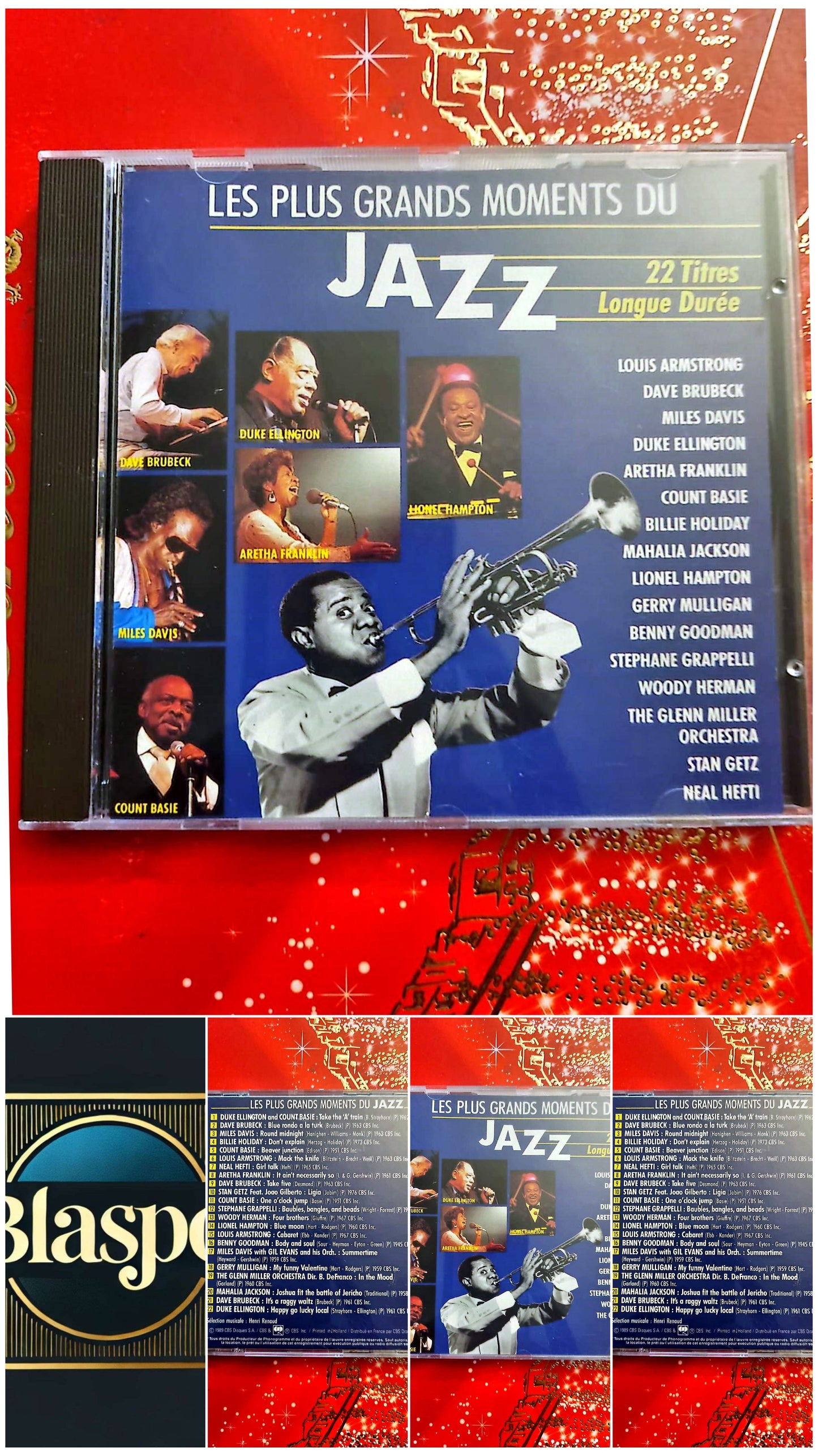 Les Plus Grands Moments du Jazz – Compilation 22 Titres – CD Audio