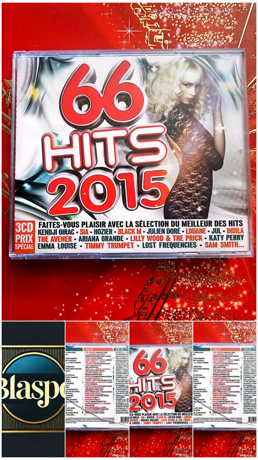 66 Hits 2015 – Compilation Pop Internationale – Coffret 3 CD