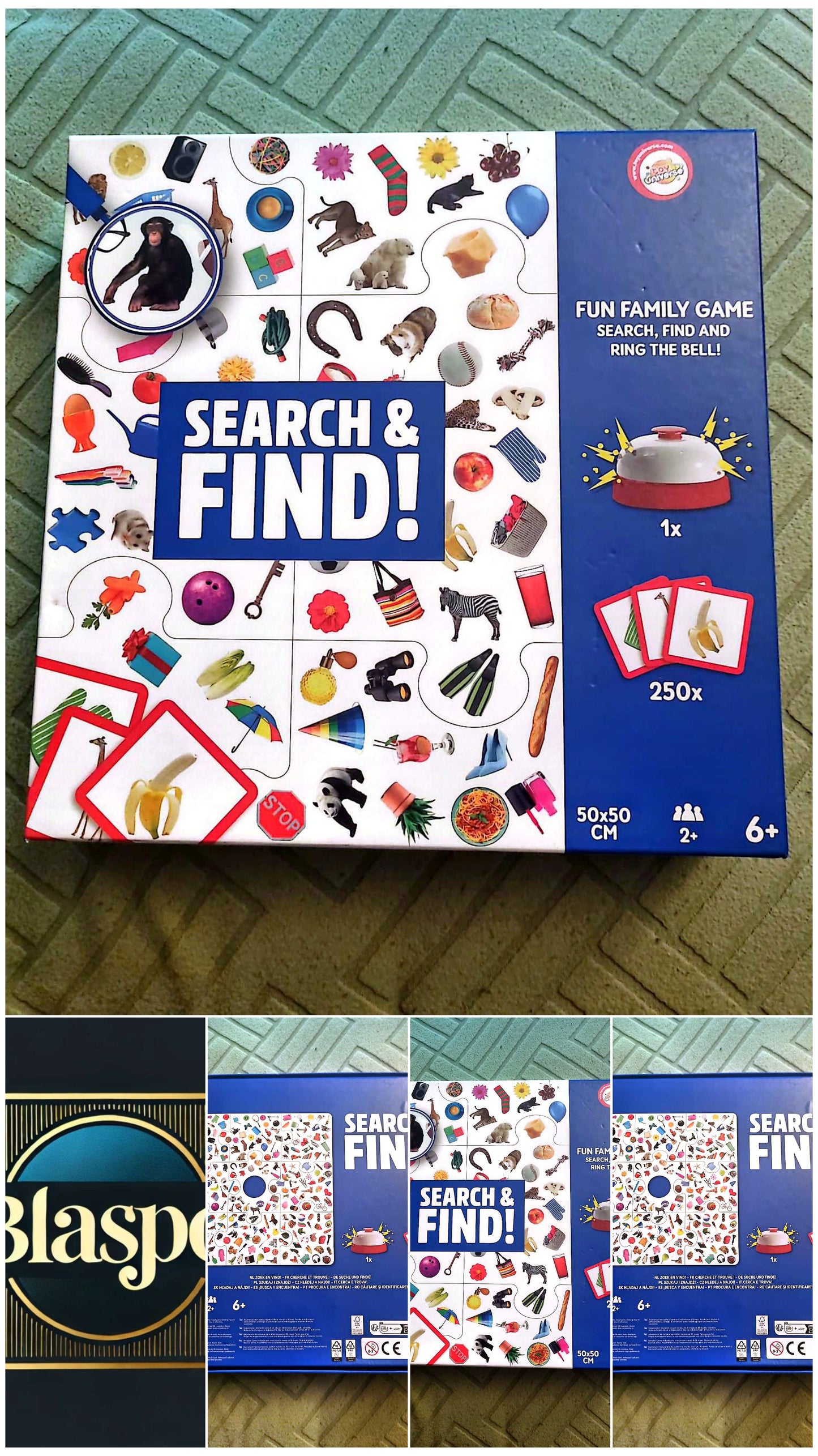 Jeu de société Search & Find! – Jeu d’observation familial – 250 cartes – 6+